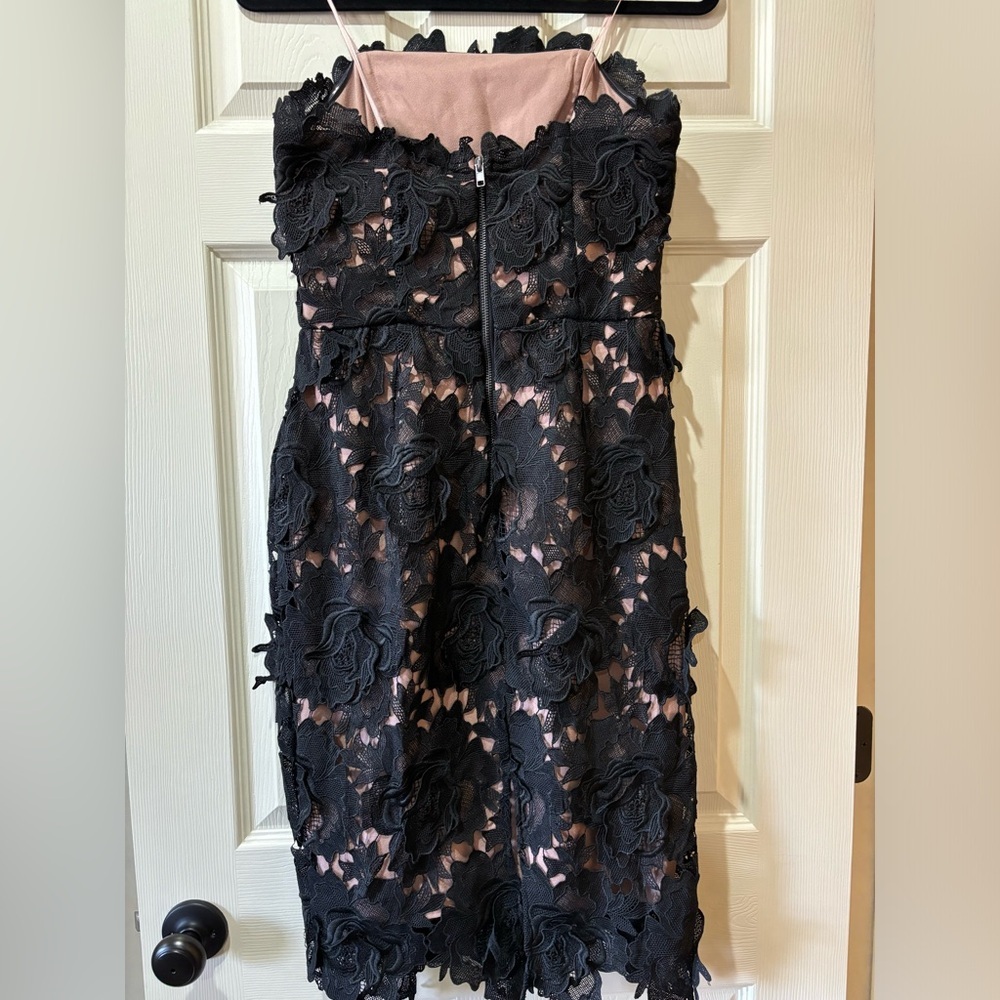 Adelyn Rae Jade Woven Lace Tube Dress - Picture 9 of 12
